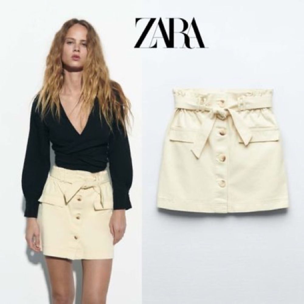 ZARA CARGO MINI SKIRT